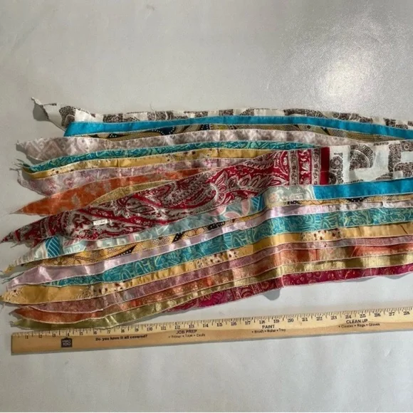 GOOD Recycled Silk, Cotton, Rayon Saree Scarve Wrap Reversible 1pcs - Picture 8 of 12